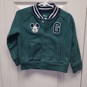 Baby GAP Disney Green Mickey Mouse Kids Jacket